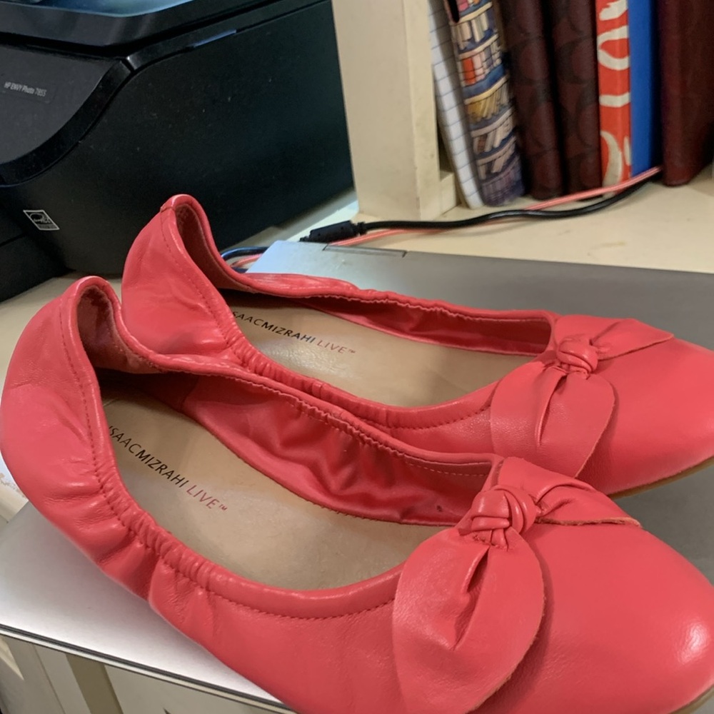 Isaac mizrahi live. Hot pink bow ballerina slippers. 10 med. New. Never worn. - Picture 4 of 8